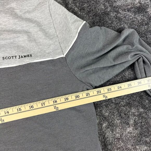 Scott James England Colorblock Hoodie Pullover Lightweight Men's XL Gray NWT - Picture 4 of 9